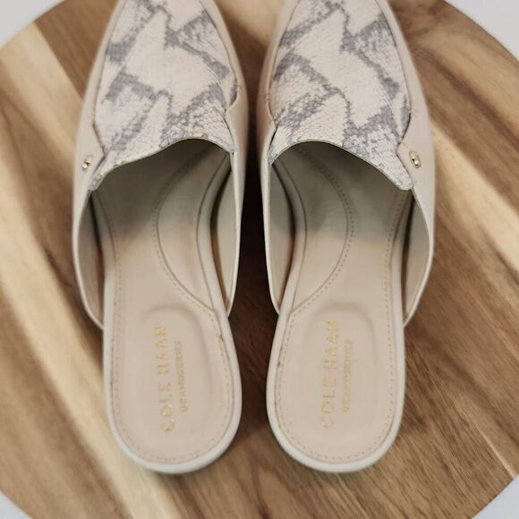 Cole Haan Ryan Mule Pumice Stone Leather Women's Size 8 B - Picture 9 of 10